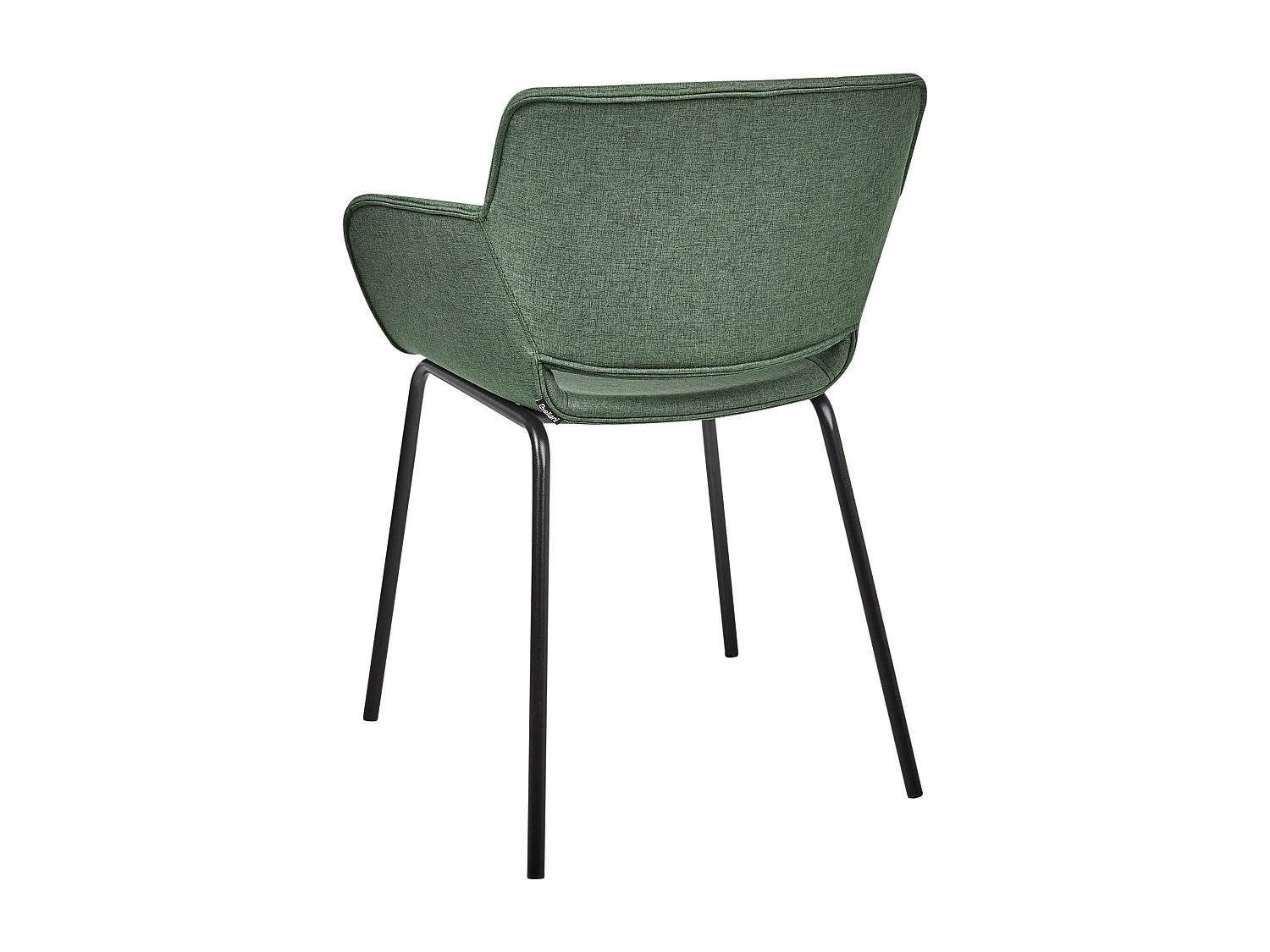 Lot de 2 chaises de salle à manger AXTEL Tissu Vert