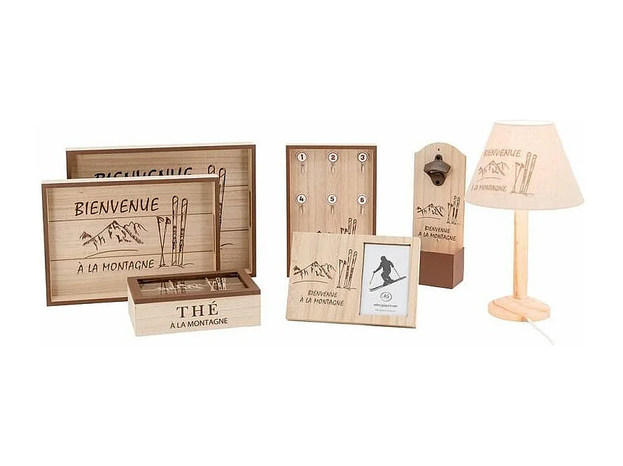 Lampe à poser Bienvenue à la montagne