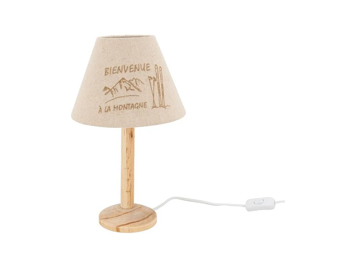 Lampe à poser Bienvenue à la montagne