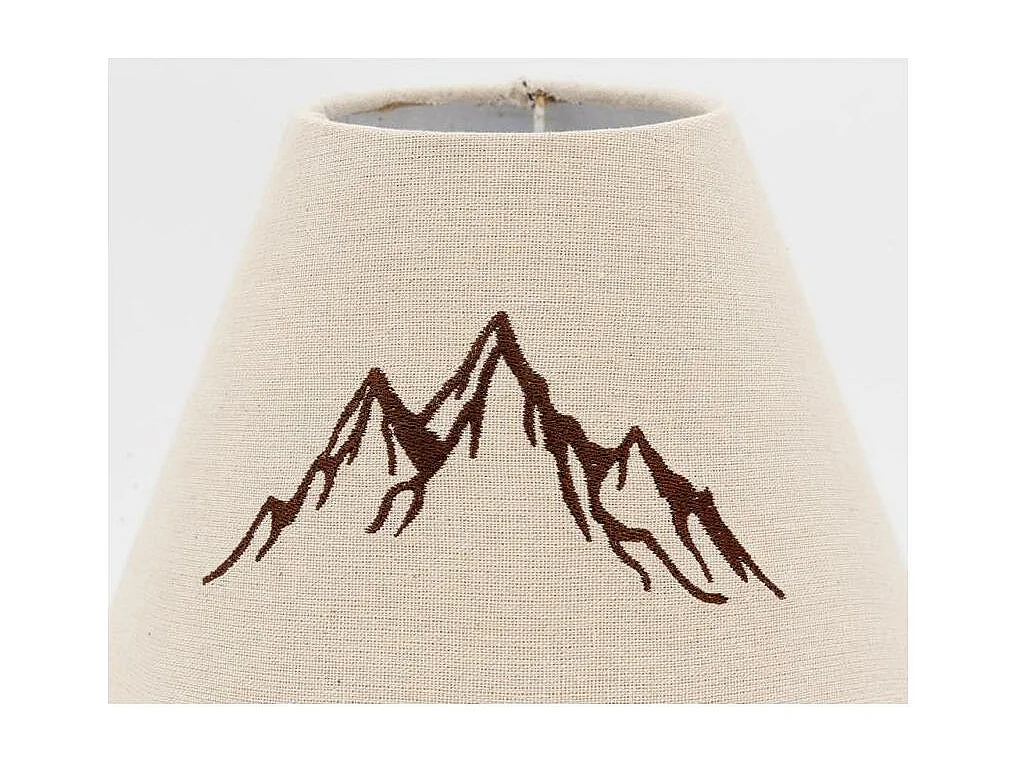 Lampe à poser métal découpé Chatel Flocon