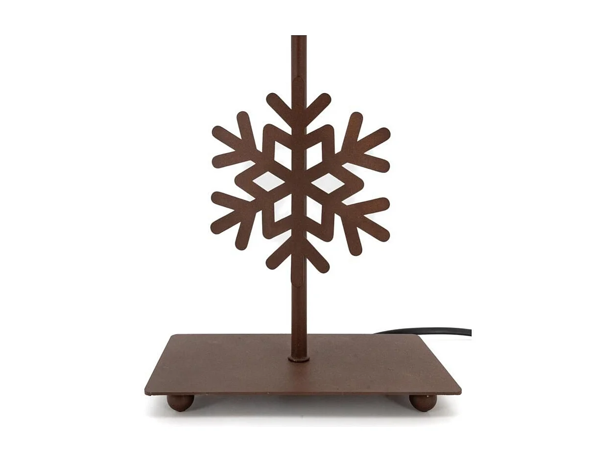 Lampe à poser métal découpé Chatel Flocon