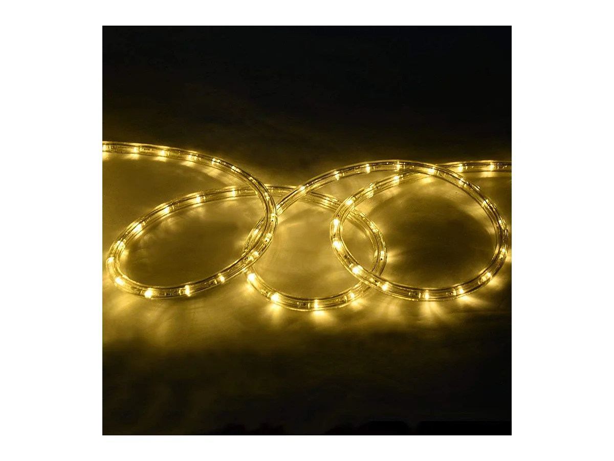 20m tube lumineux extérieur led guirlande lumineuse décoration avec 720 lampes beige