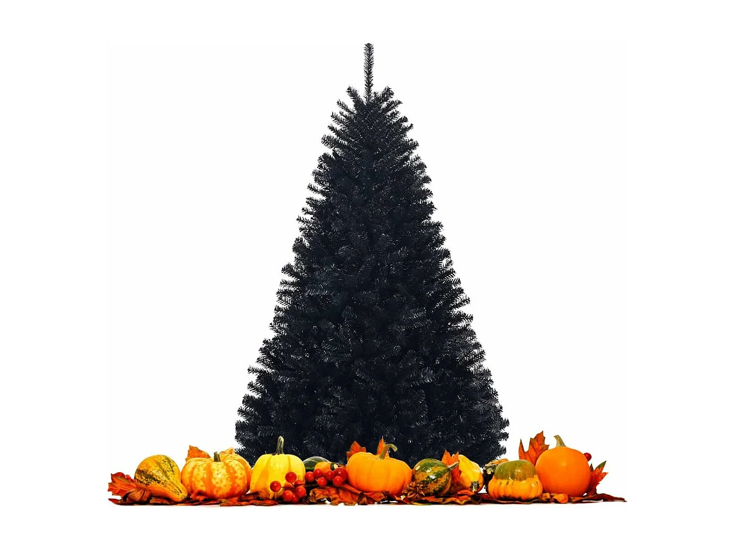 Sapin de noël artificiel 180cm avec 1036 branches aiguilles en pvc avec support