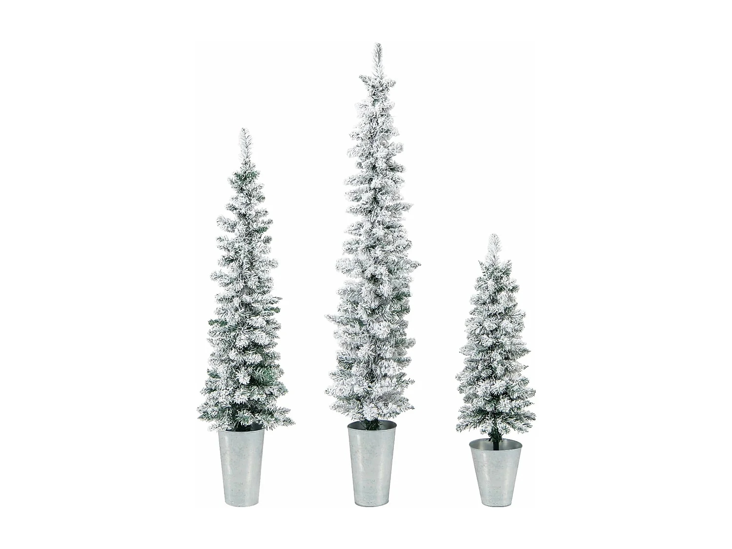 Lot de 3 sapins de noël artificiels 90/120/150 cm, 120/140/160 pointes de branches