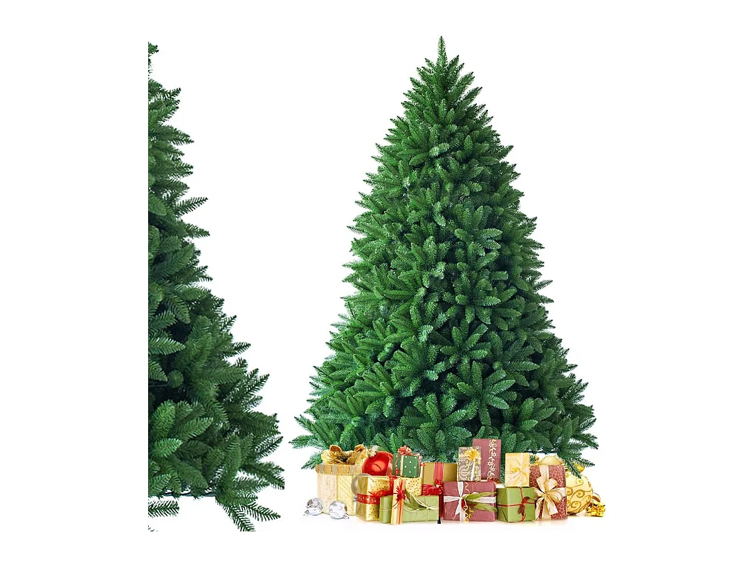 Sapin de noël artificiel 150cm 600 branches matériel pvc arbre de noël avec socle