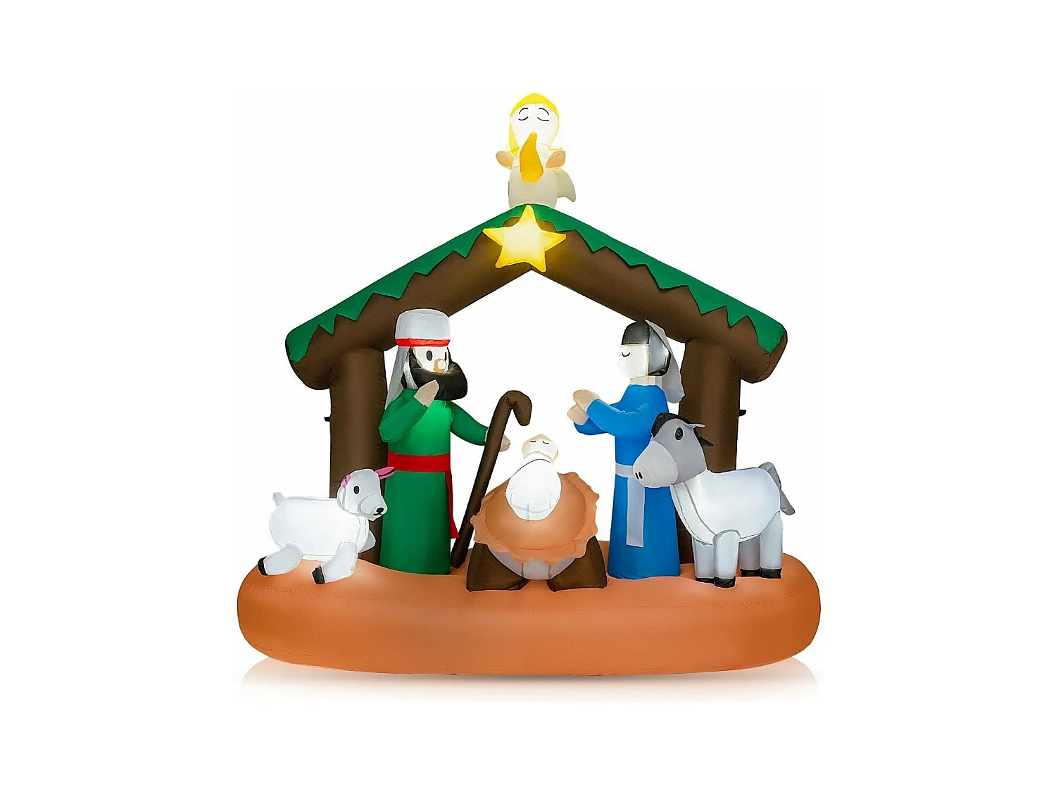 Décoration de noël gonflable de 180 cm, avec scène de la naissance de jésus