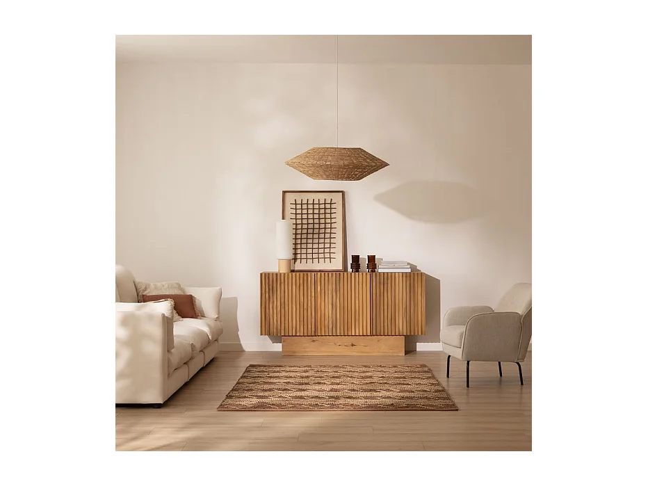 Buffet en bois massif naturel 159x80