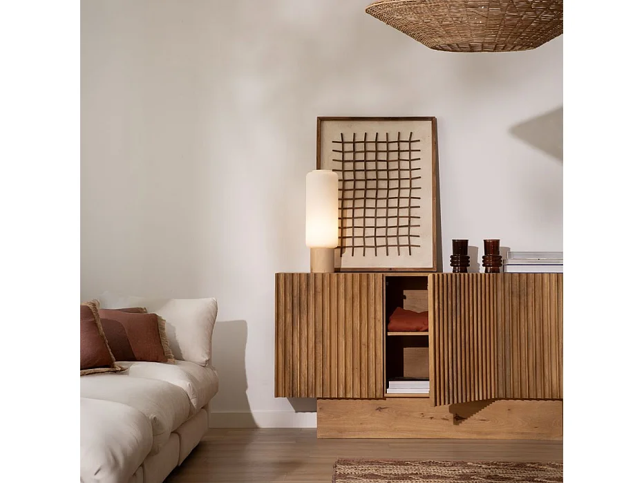 Credenza legno massiccio di mango naturale 45x80