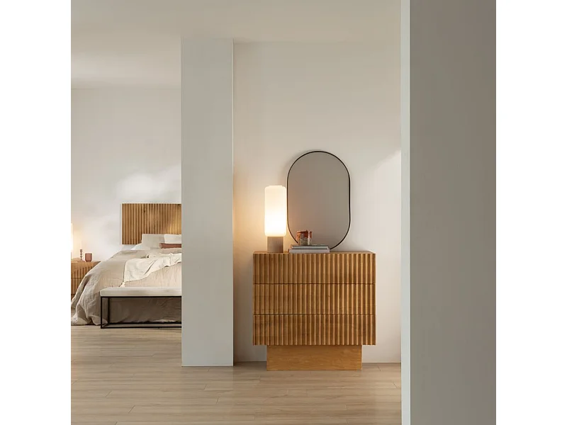 Comò legno massiccio di mango naturale 45x88