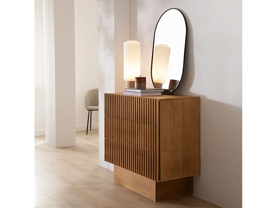 Comò legno massiccio di mango naturale 45x88