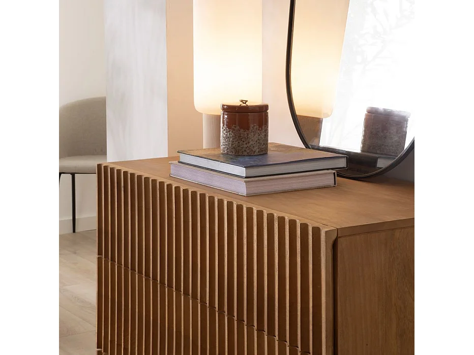 Comò legno massiccio di mango naturale 45x88