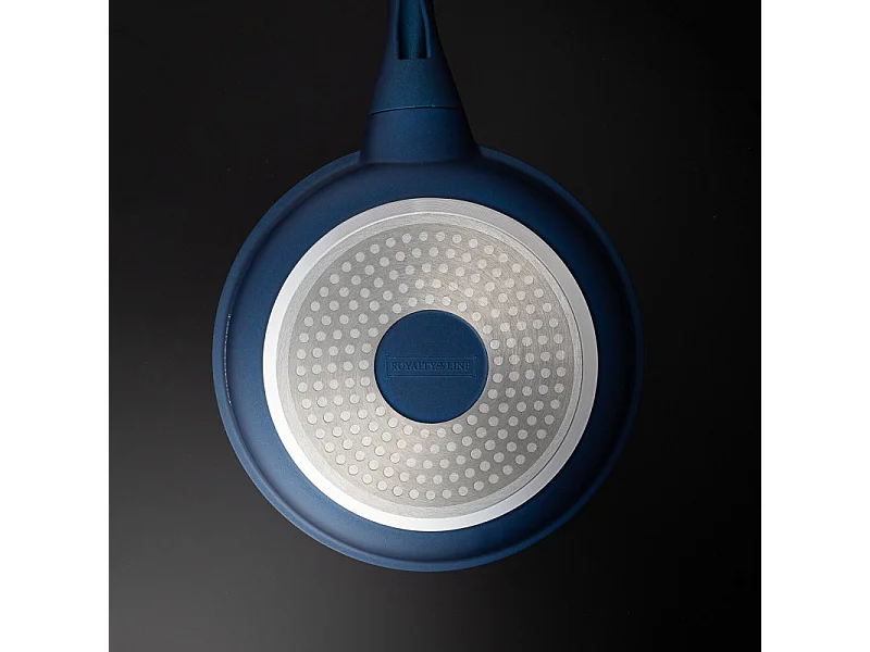 Royalty Line RL-BS1010M: Pot de 10 pièces avec revêtement en céramique Bleu