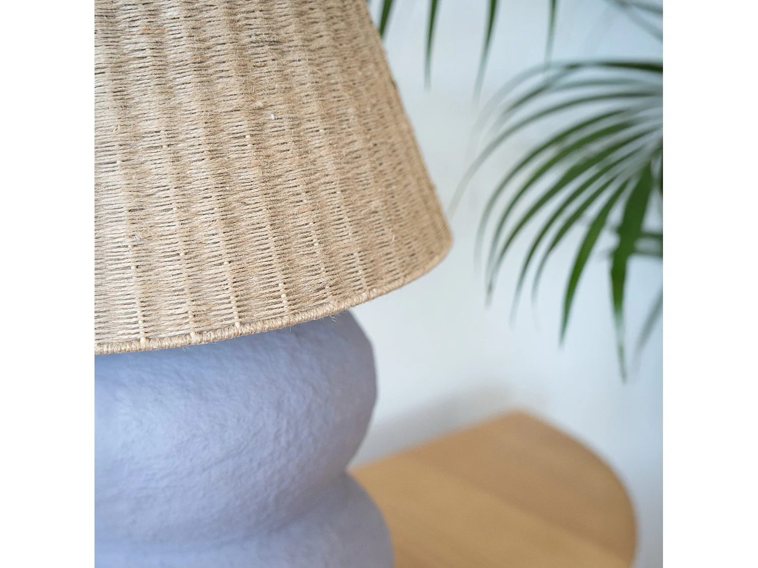 Lampada in juta e carta malva - Ida