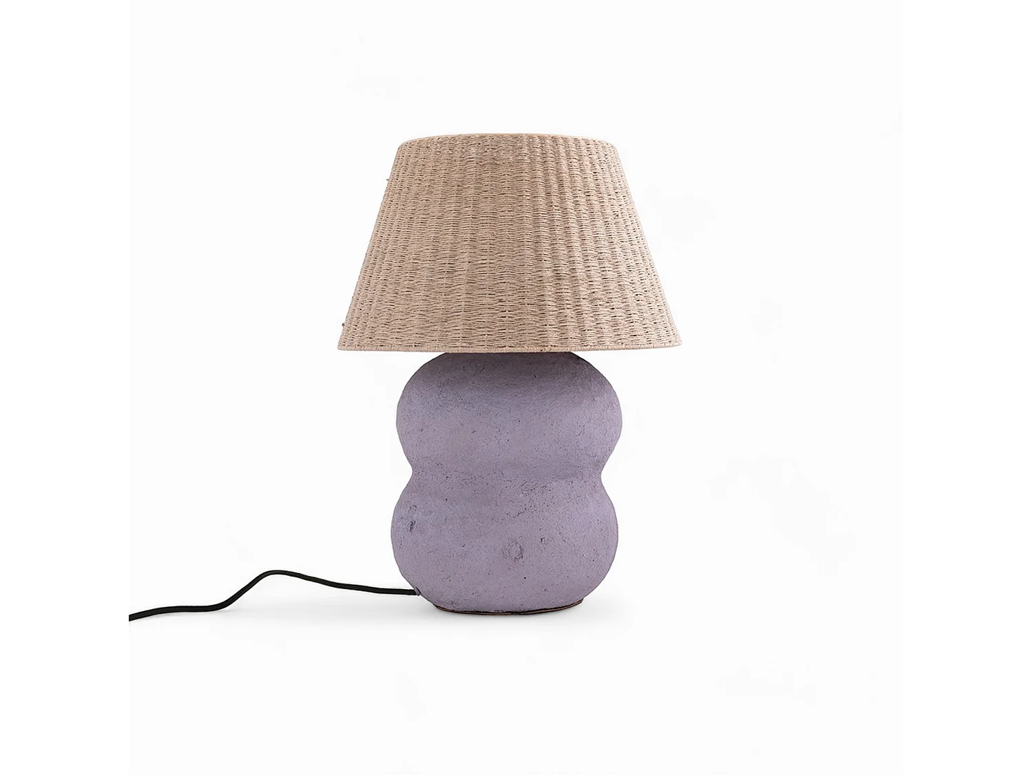 Lampada in juta e carta malva - Ida