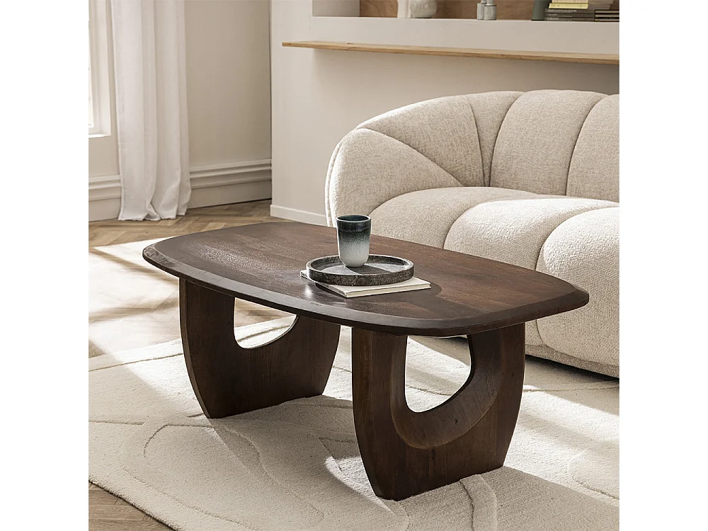 Sinjai - Table basse en bois - Bois foncé