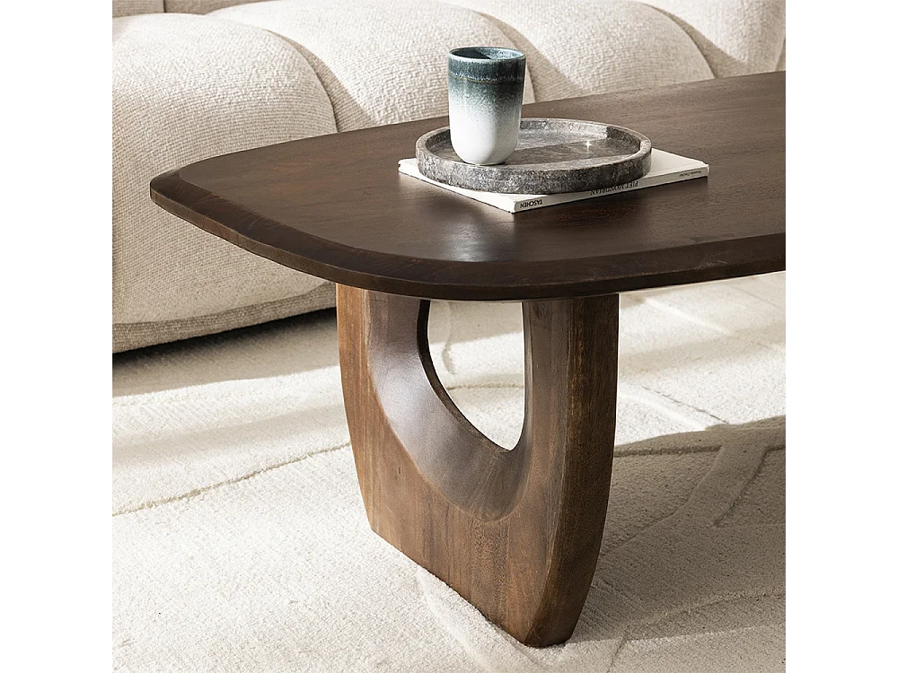 Sinjai - Table basse en bois - Bois foncé