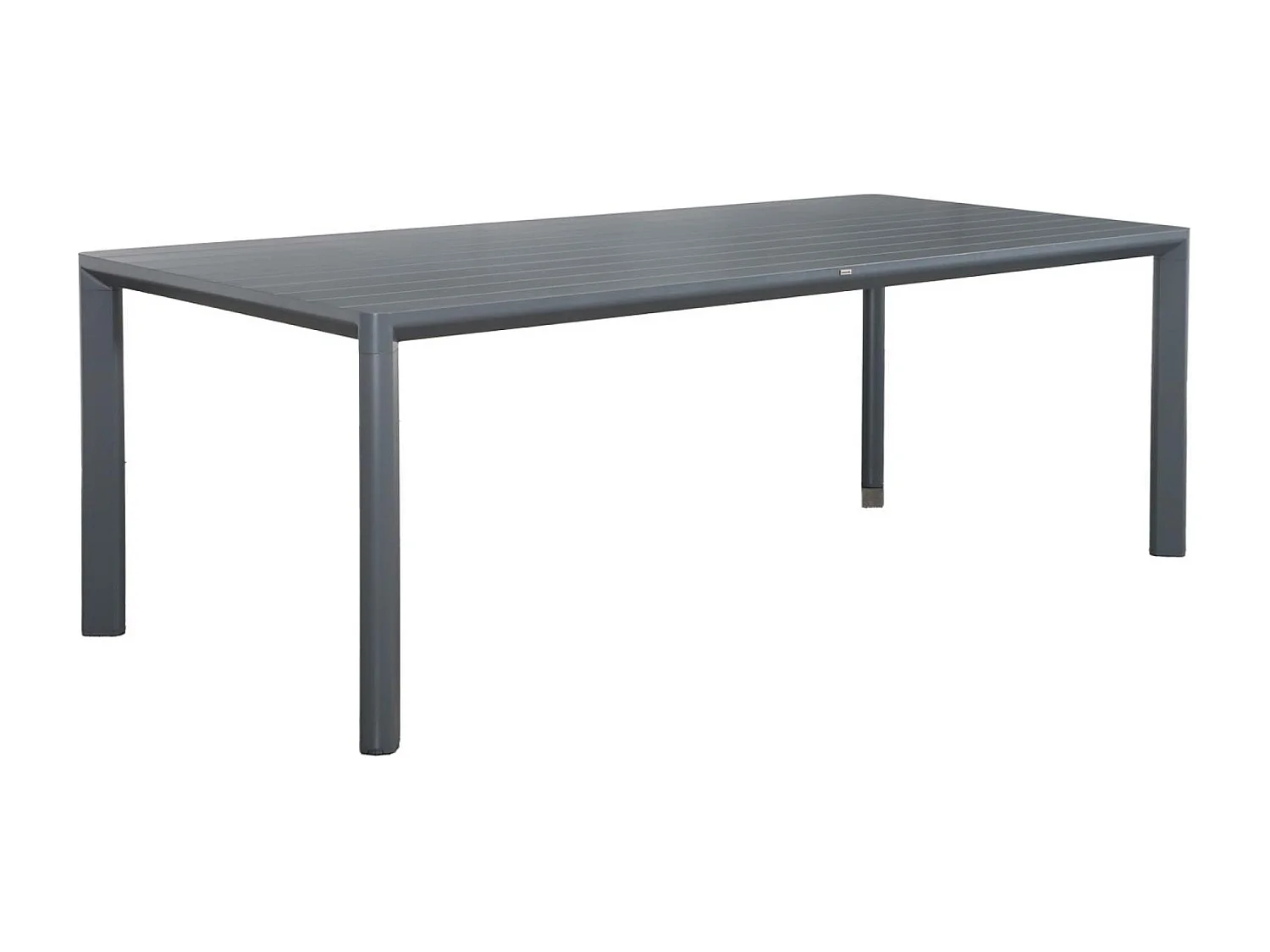 Table de jardin anthracite SACRAMENTO aluminium. 8 places. 220 x 100 x 75 cm