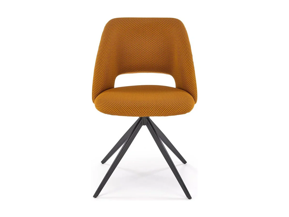 Chaise design jaune pivotante a 180° Danilo