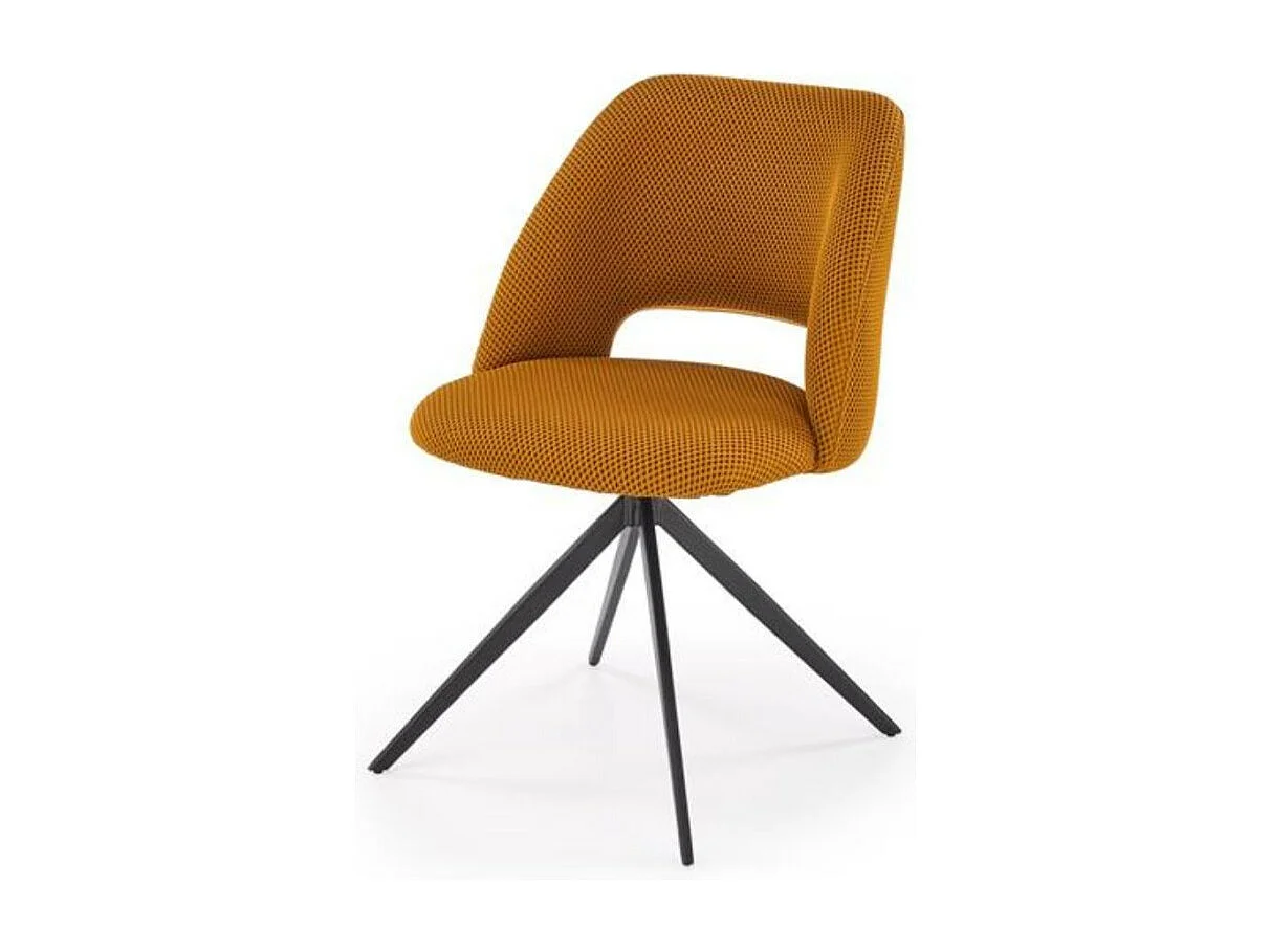 Chaise design jaune pivotante a 180° Danilo