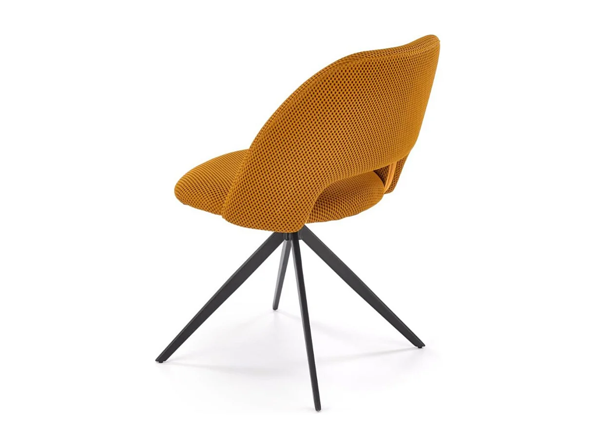Chaise design jaune pivotante a 180° Danilo