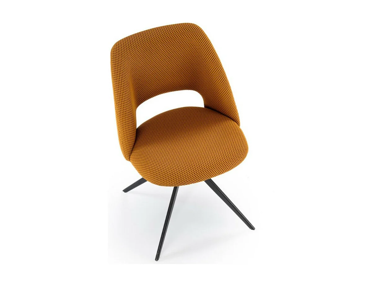 Chaise design jaune pivotante a 180° Danilo