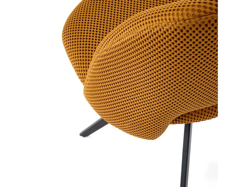 Chaise design jaune pivotante a 180° Danilo