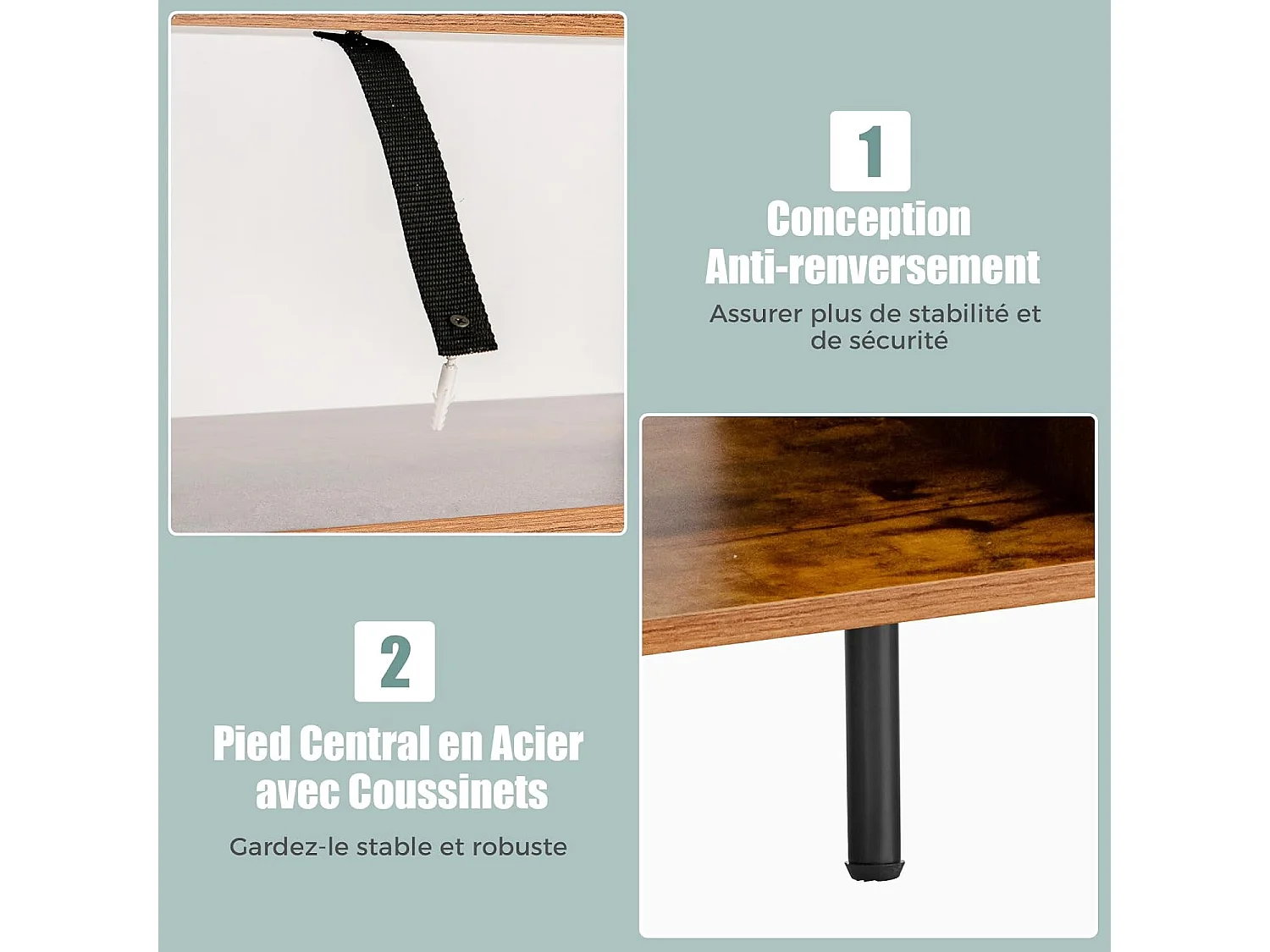 Casier à vin industriel pour 18 bouteilles, avec 4 étagères de rangement, 40 x 74 x 160 cm