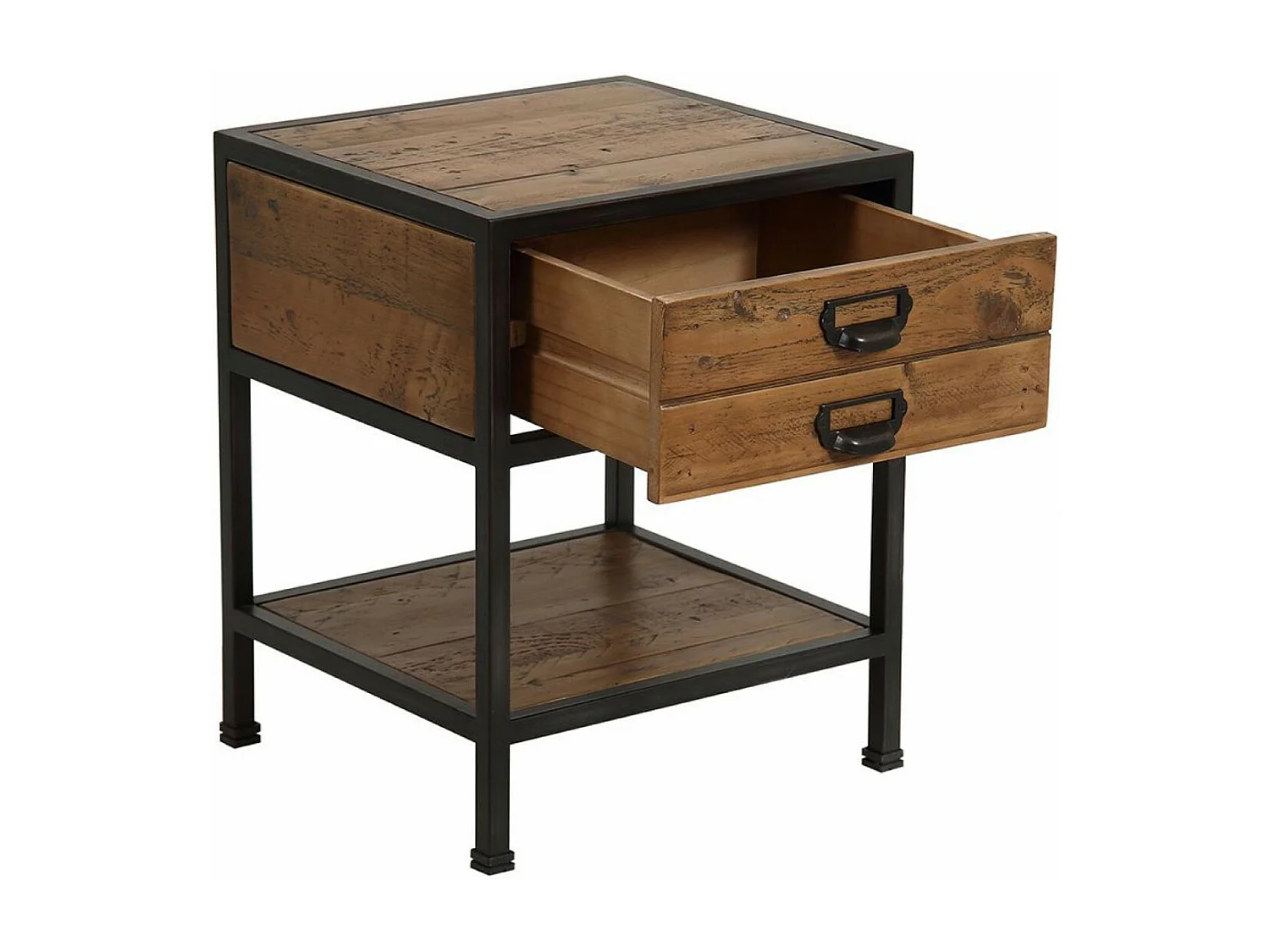 Table de chevet 1 tiroir Bois Marron - Manufacture Interior's