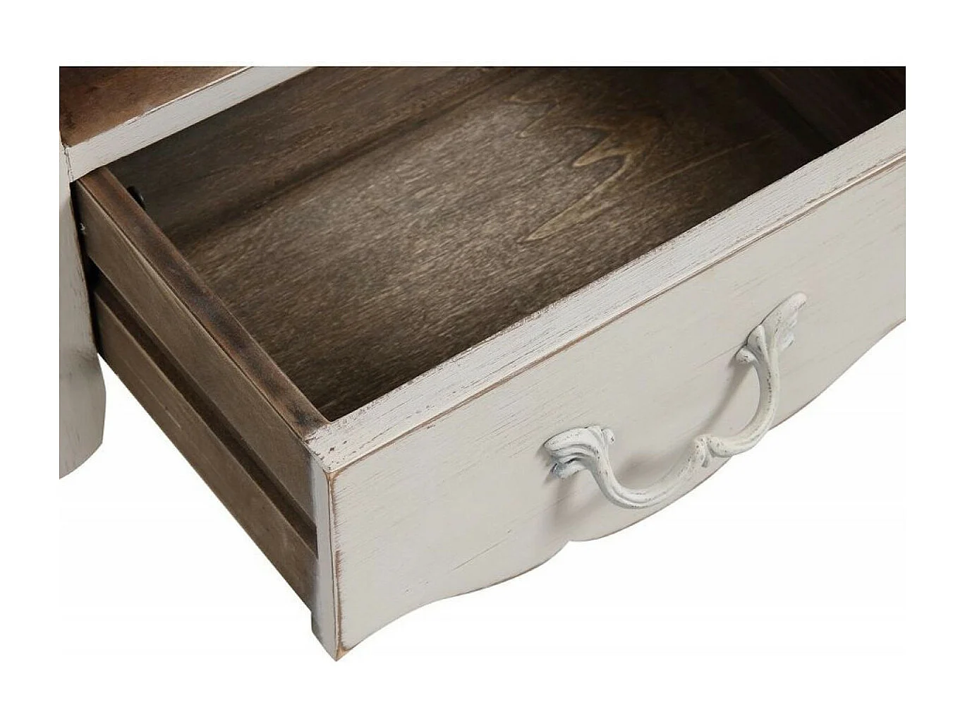 Table de chevet ouvert 1 tiroir Bois Blanc - Château Interior's