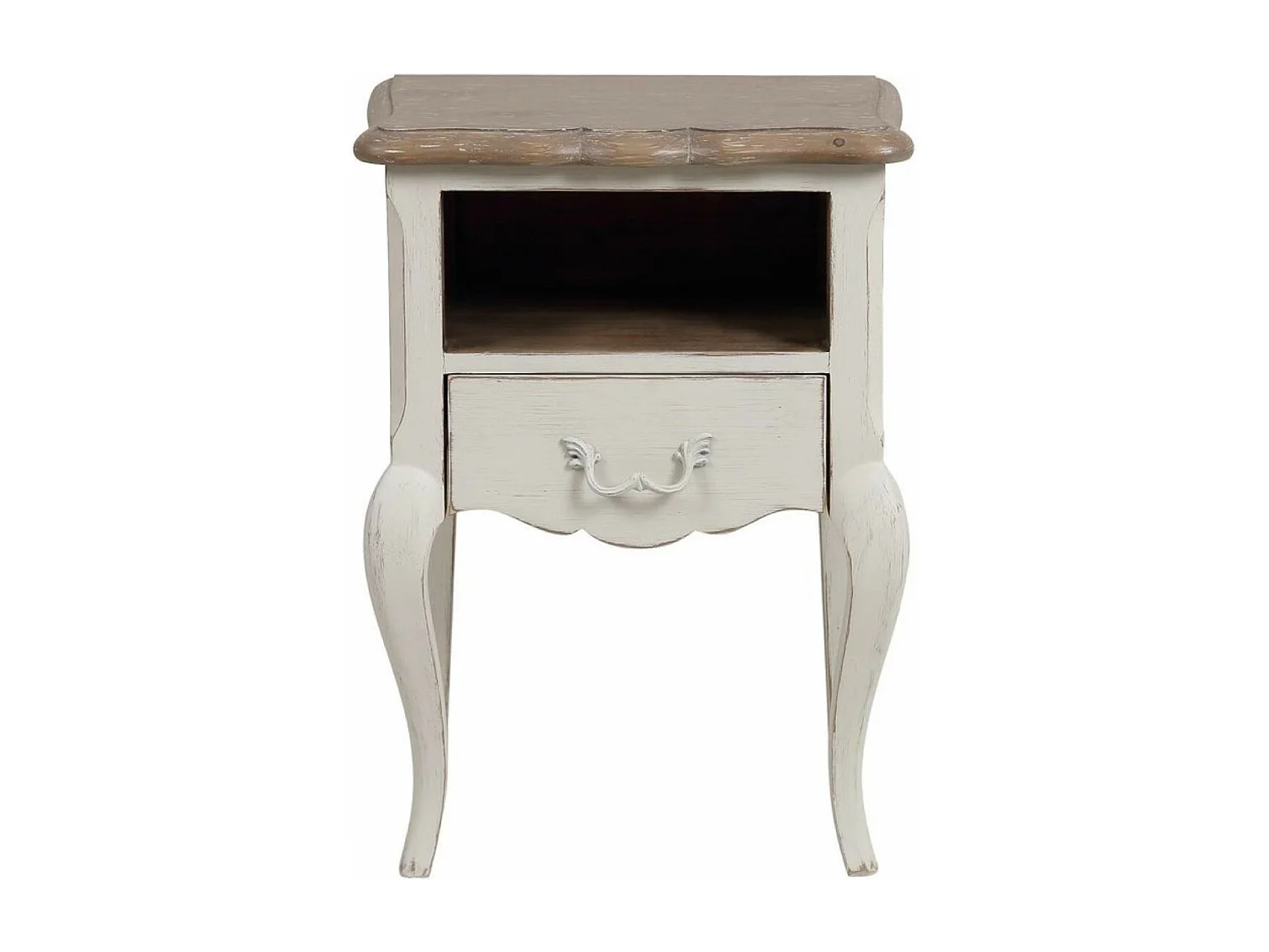 Table de chevet ouvert 1 tiroir Bois Blanc - Château Interior's