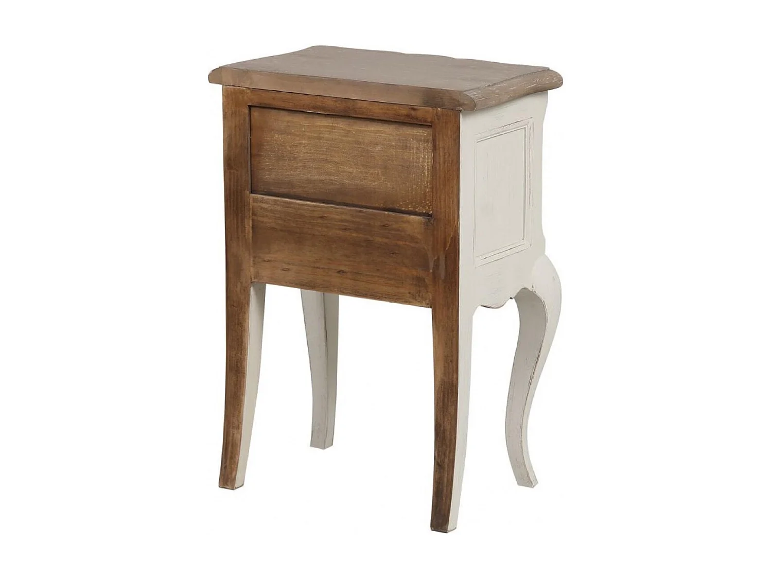 Table de chevet ouvert 1 tiroir Bois Blanc - Château Interior's