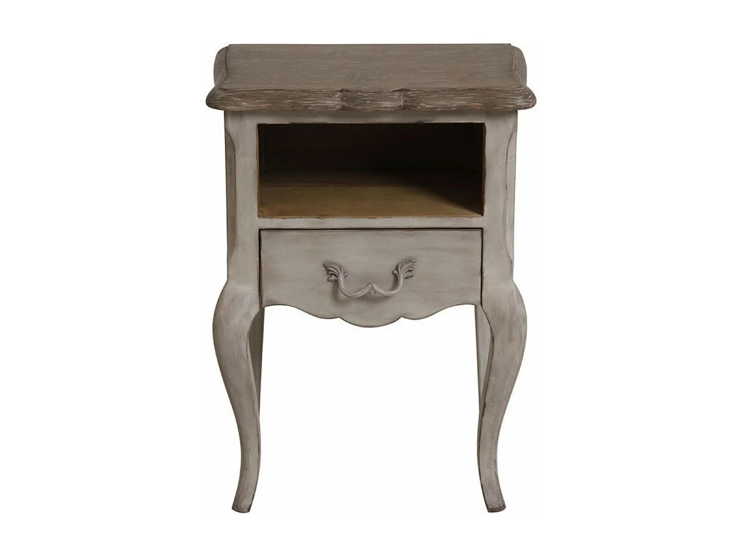 Table de chevet ouvert 1 tiroir Bois Gris - Château Interior's