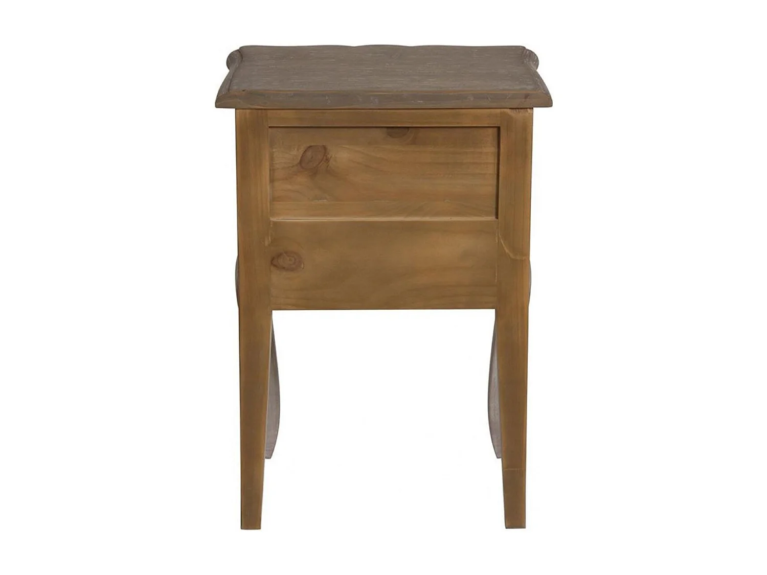 Table de chevet ouvert 1 tiroir Bois Gris - Château Interior's