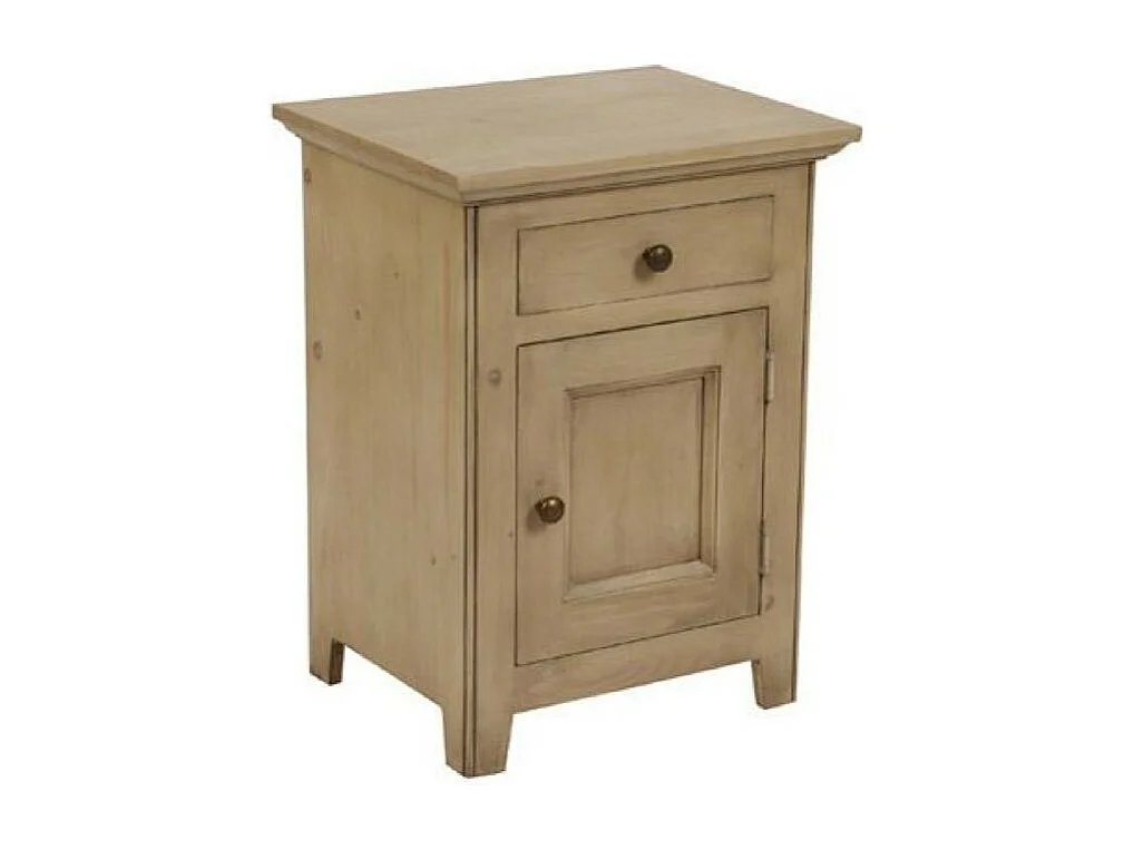 Table de chevet ouverture porte à droite Bois Marron - First Interior's