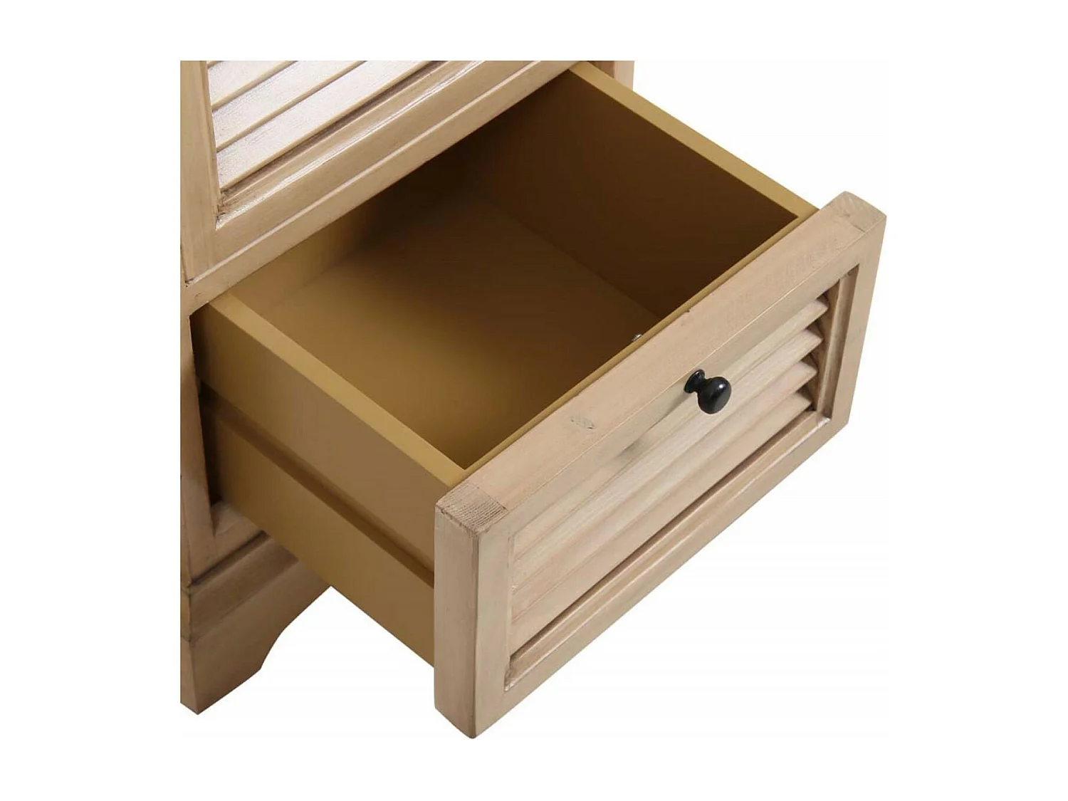 Table de chevet 3 tiroirs Bois Marron - Vénitiennes Interior's