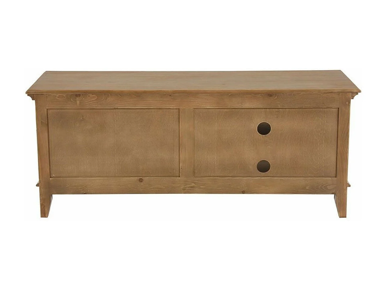 Meuble tv 2 tiroirs Bois Blanc - Esquisse Interior's