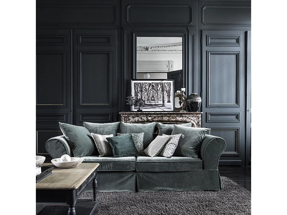 Table basse carrée Bois Noir - Manoir Interior's