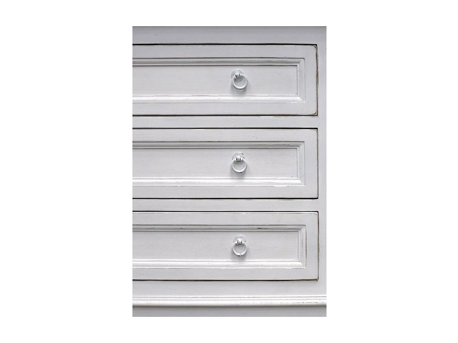 Commode 3 tiroirs Bois Blanc - Esquisse Interior's