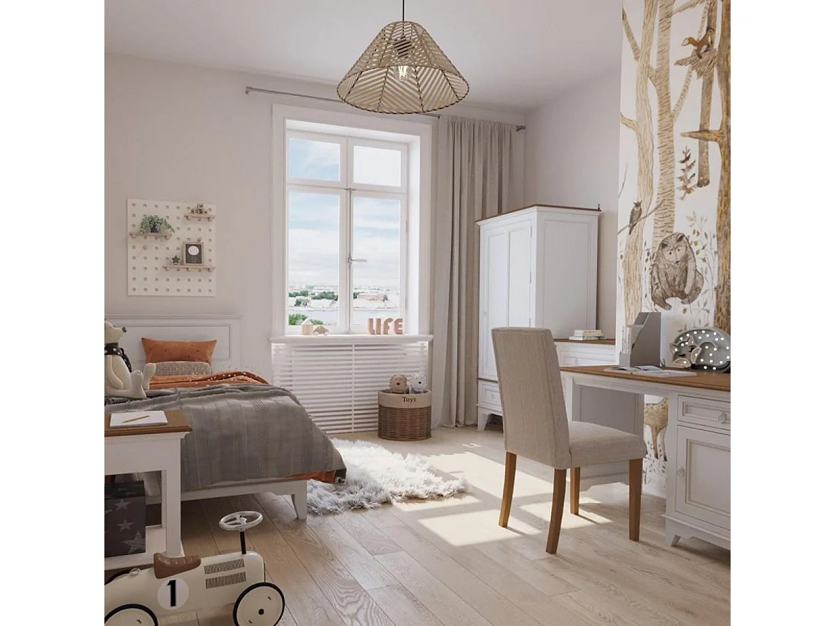 Commode 3 tiroirs Bois Blanc - Esquisse Interior's