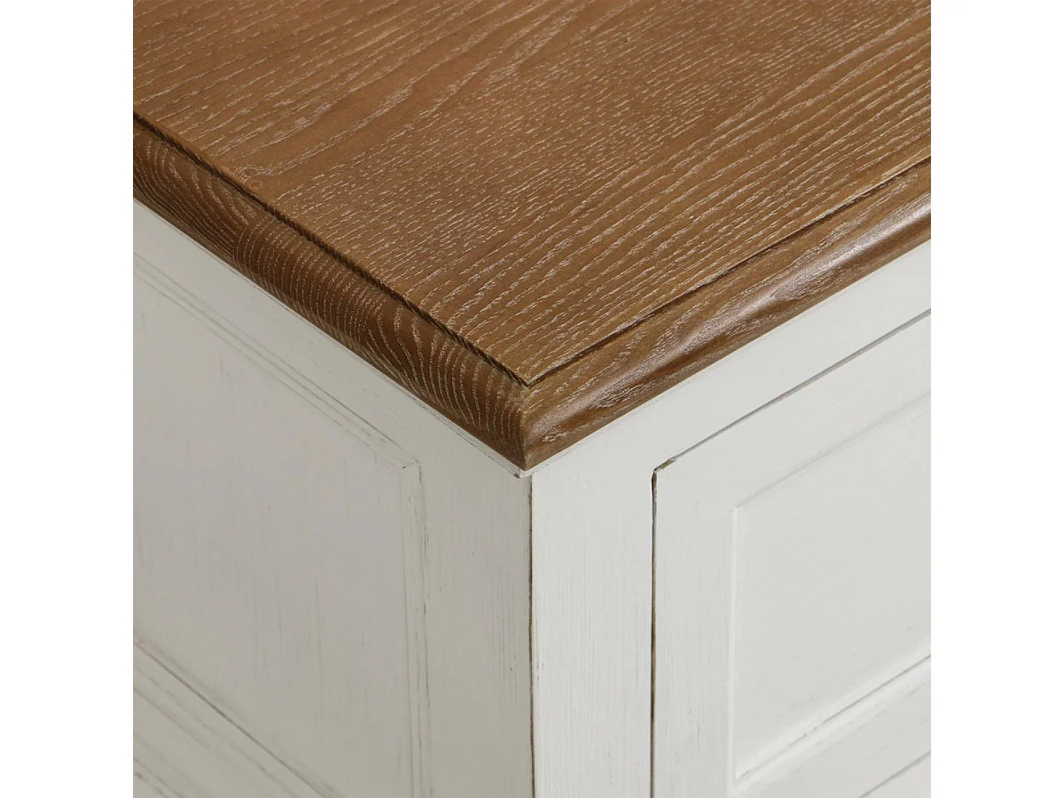 Meuble d'entrée module bas Bois Blanc - Esquisse Interior's