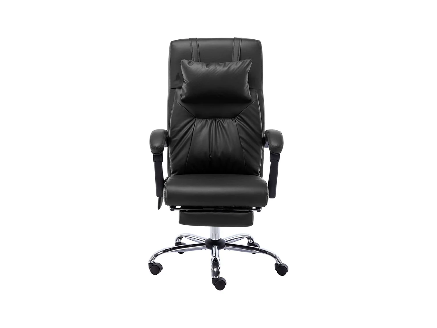Prolenta Premium -  Chaise de bureau de massage Noir Similicuir