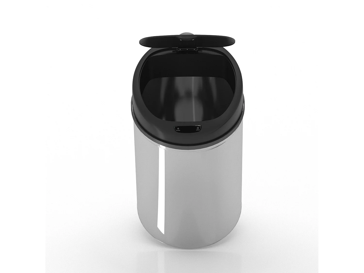 Automatische afvalbak - 60L - met sensor - Chroom