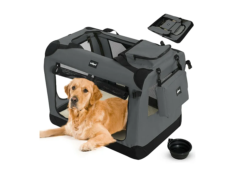 Floraya - Transport Pour Chien XXXL - 102x69x69 cm - Anthracite