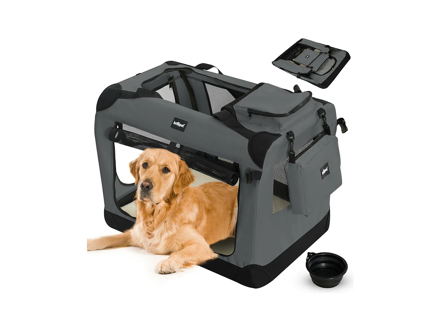 Floraya - Transport Pour Chien XXXL - 102x69x69 cm - Anthracite