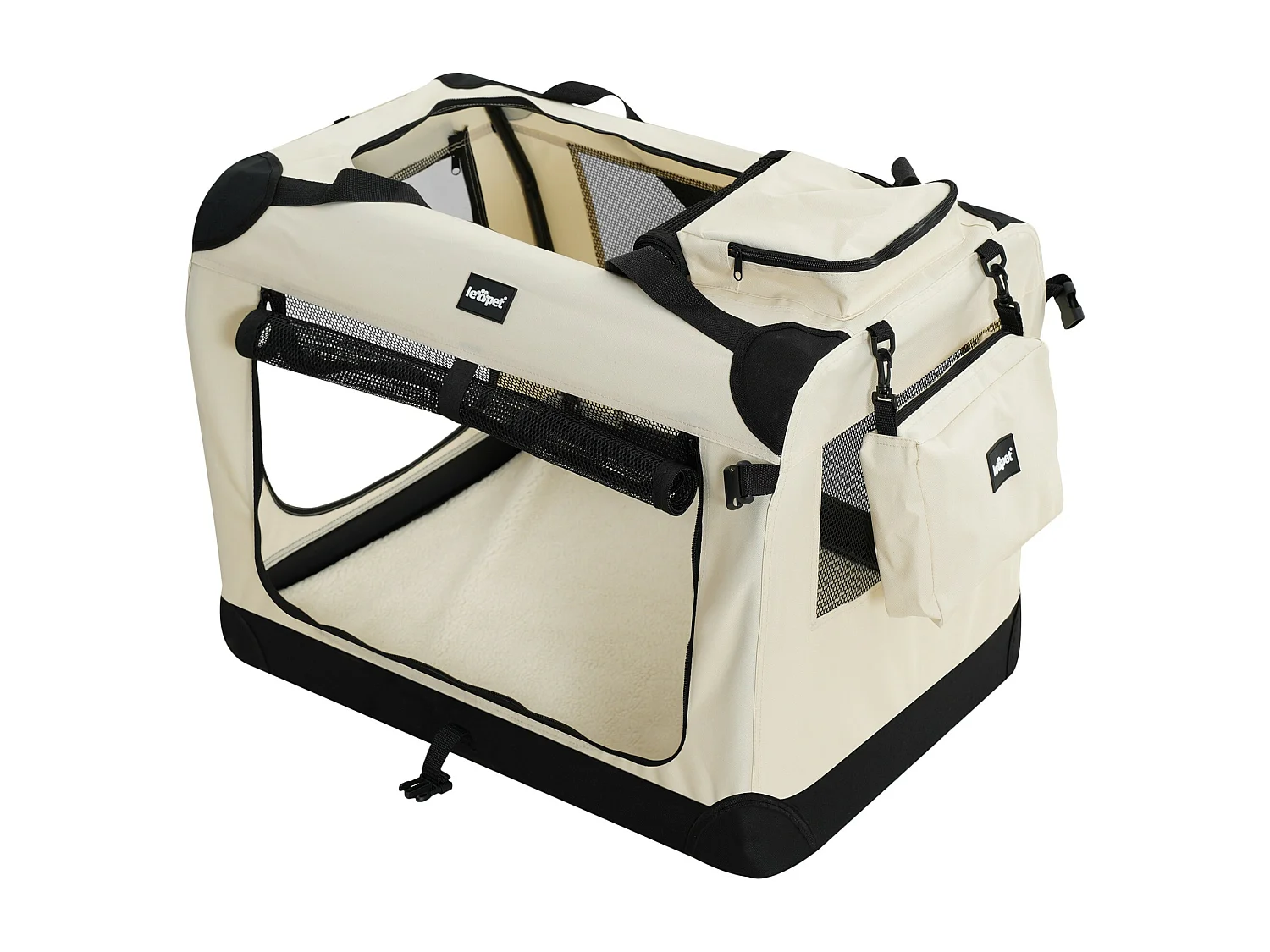 Floraya - Transport Pour Chien M - 60x42x42 cm - Beige