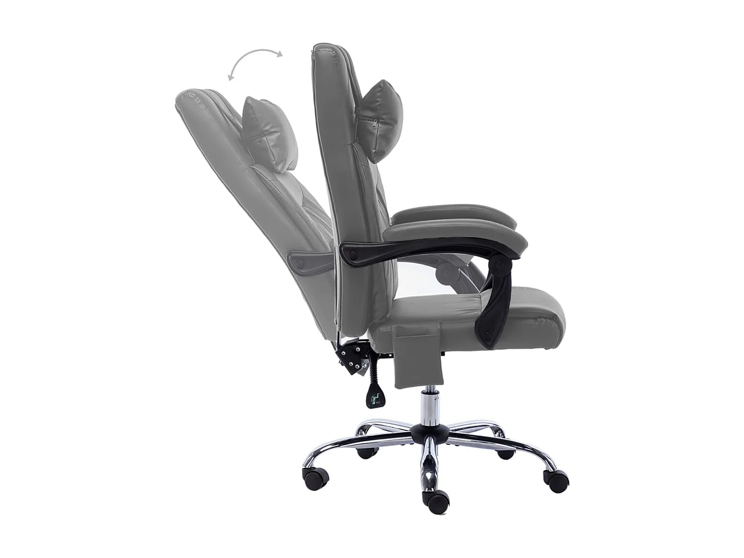 Prolenta Premium -  Chaise de bureau de massage Anthracite Similicuir