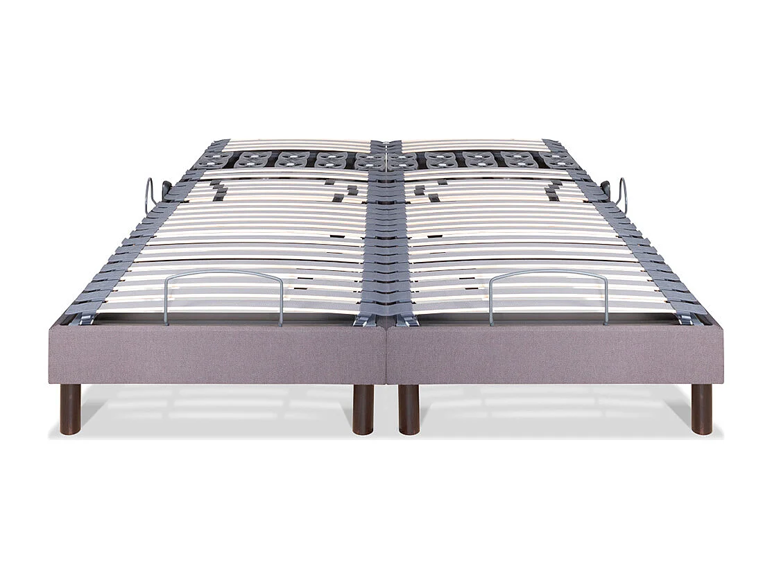 BELLECOUR LITERIE | Jeu de 2 sommiers électriques ATHENA 2x70x200 cm | Lattes & Plots