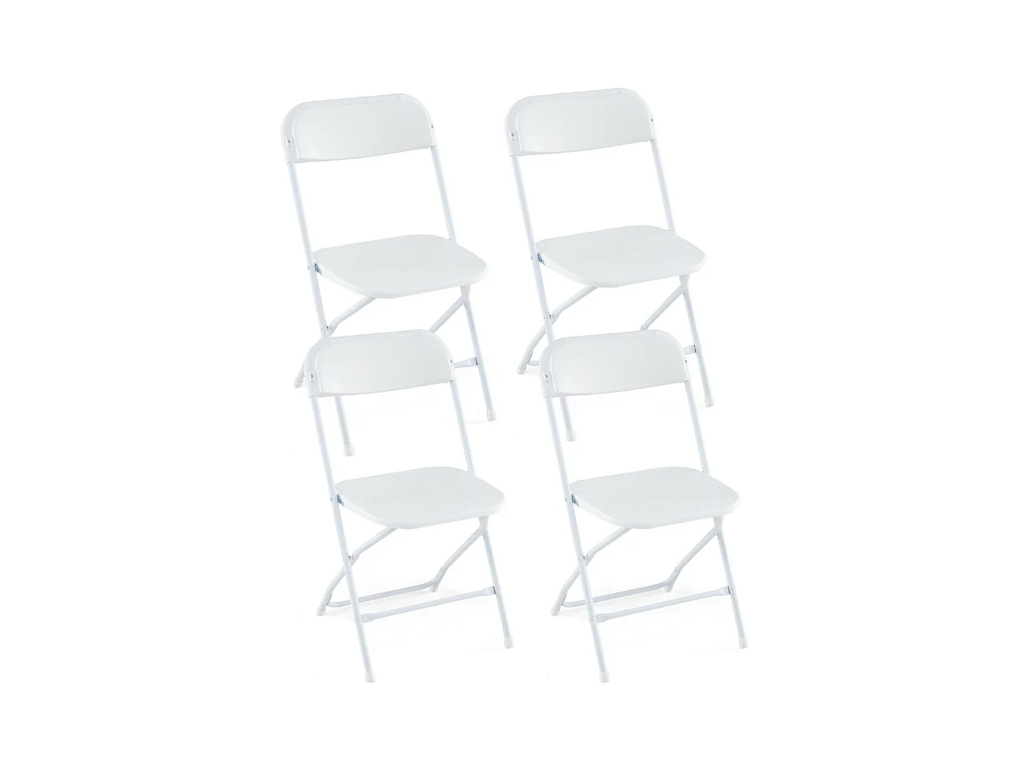 Lot de 4 Chaises pliantes, 4 Chaises de Jardin , pour l'extérieur et l'intérieur