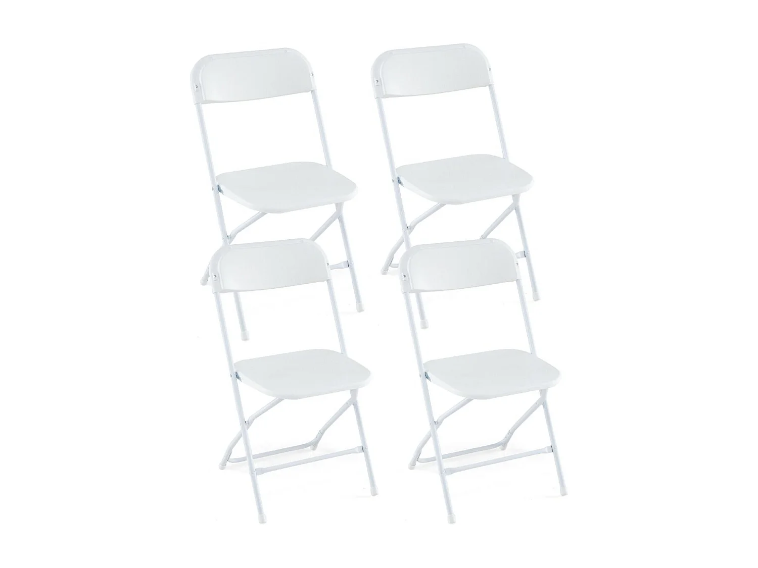 Lot de 4 Chaises pliantes, 4 Chaises de Jardin , pour l'extérieur et l'intérieur