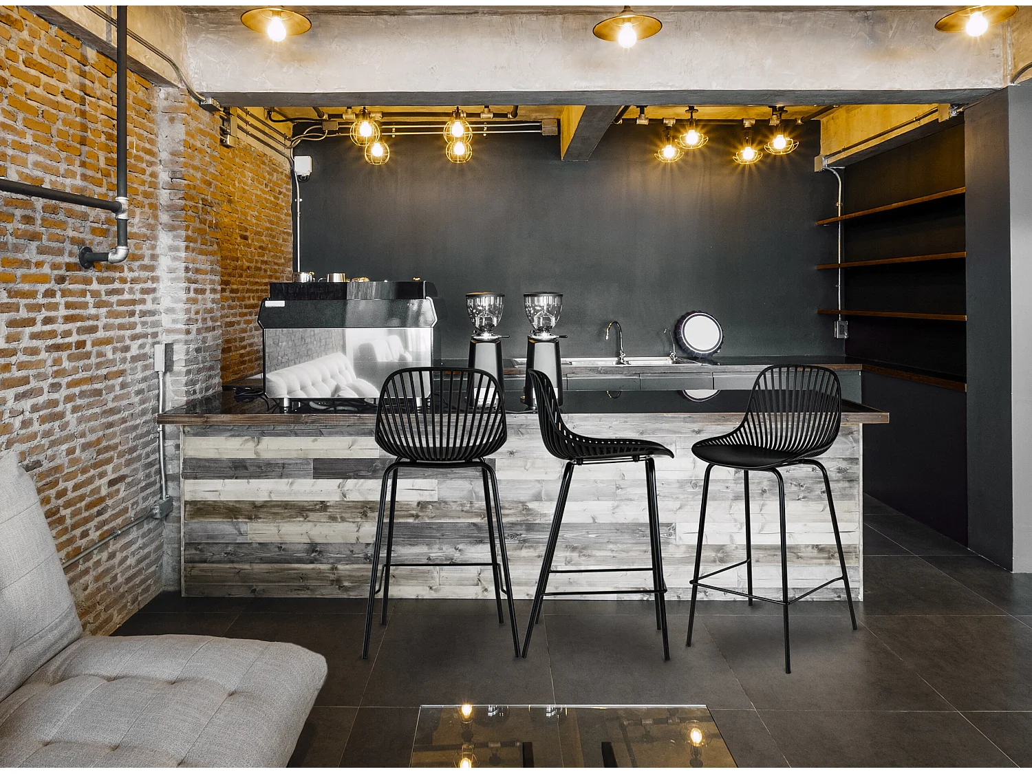 Sgabello cucina, sgabello alto bar mod. Venice